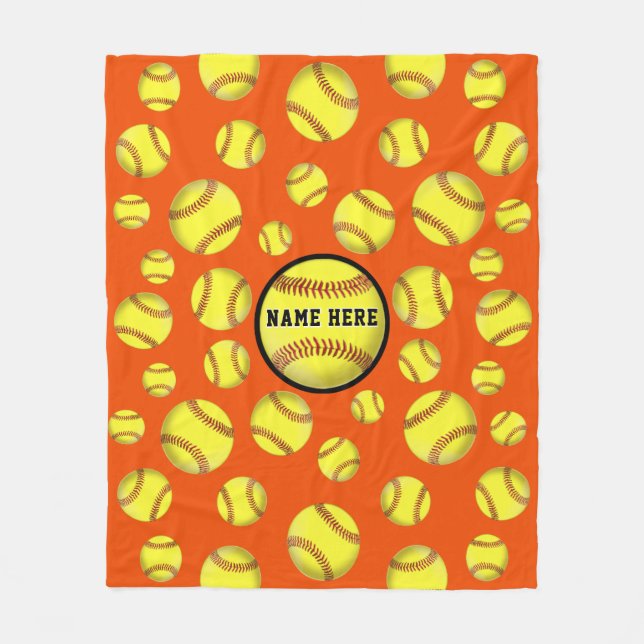 Couverture Polaire L'orange a personnalisé des COULEURS de changement (Devant)