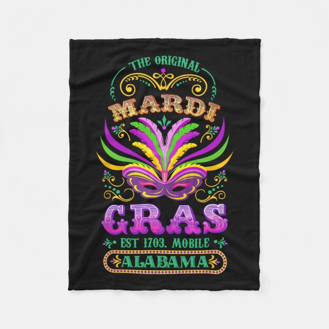 Couverture Polaire L'original Mardi Gras Mobile Alabyma 1703 (Devant)