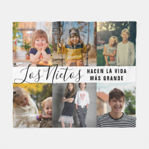 Couverture Polaire Los Nietos Hacen La Vida Más Grande Grandma Cadeau