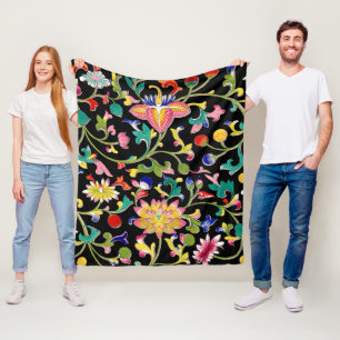 Couverture Polaire Lotus Fleurs et Vins