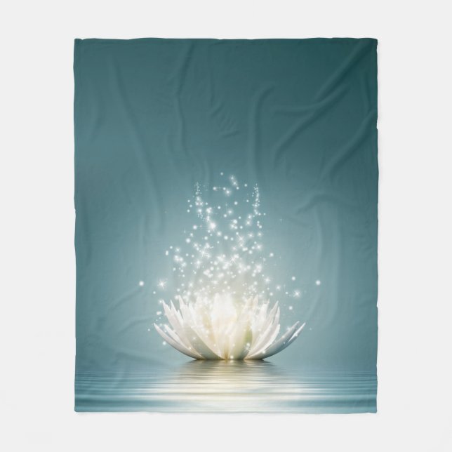 Couverture Polaire Lotus Flower Throw Blanket (Devant)