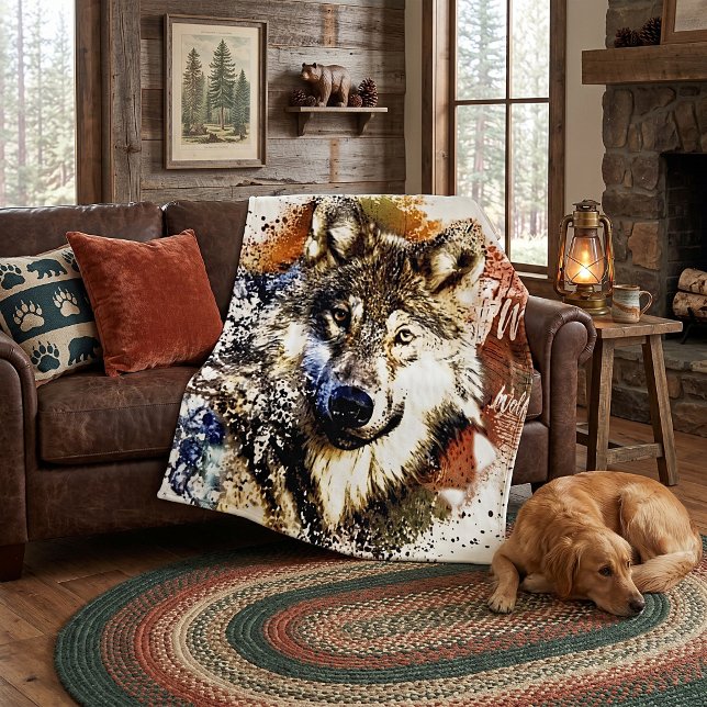 Couverture Polaire Loup   (Créateur téléchargé)