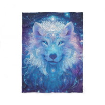 Loup Magie bleue Magie étoilée