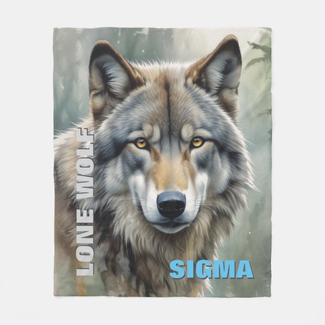 Couverture Polaire Loup solitaire masculin de Sigma (Devant)