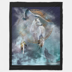 Couverture Polaire Loups