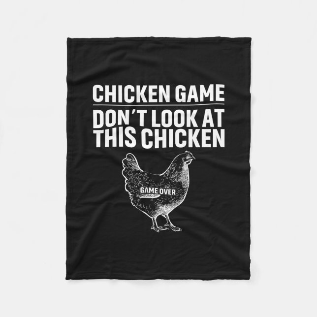Couverture Polaire Louvain de poulet | Jeu de poulet (Devant)