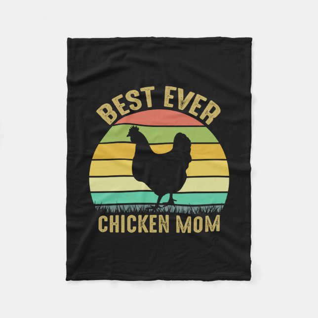 Couverture Polaire Louvain de poulet | Meilleure mère du poulet (Devant)