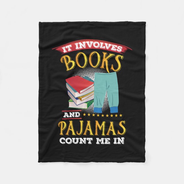 Couverture Polaire Louveur De Livre - Livres Et Pajamas (Devant)
