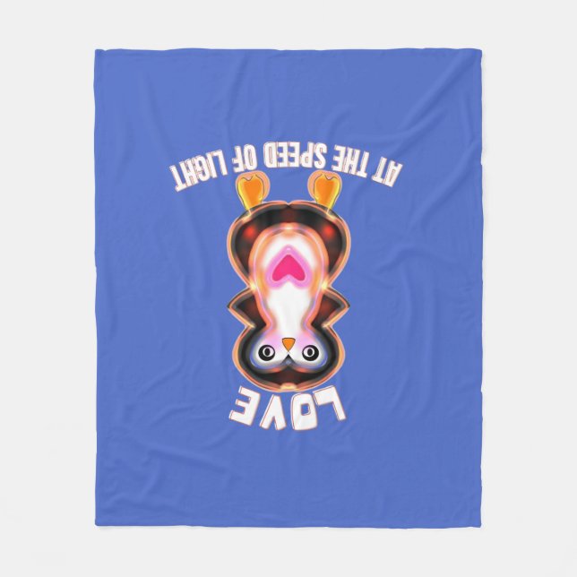 Couverture Polaire Love at the Speed of Light Penguin Gift (Devant)