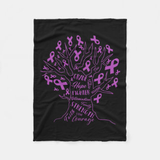 Couverture Polaire Love Cure Fibromyalgie Sensibilisation au ruban vi