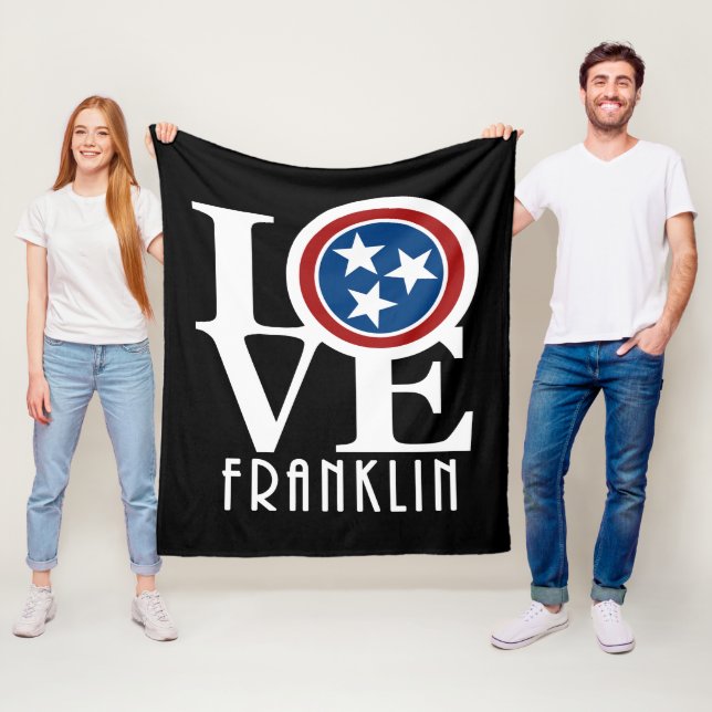 Couverture Polaire LOVE Franklin Tennessee (En situation)