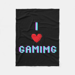 Couverture Polaire Love Gaming Video Jeu Heart Gamer
