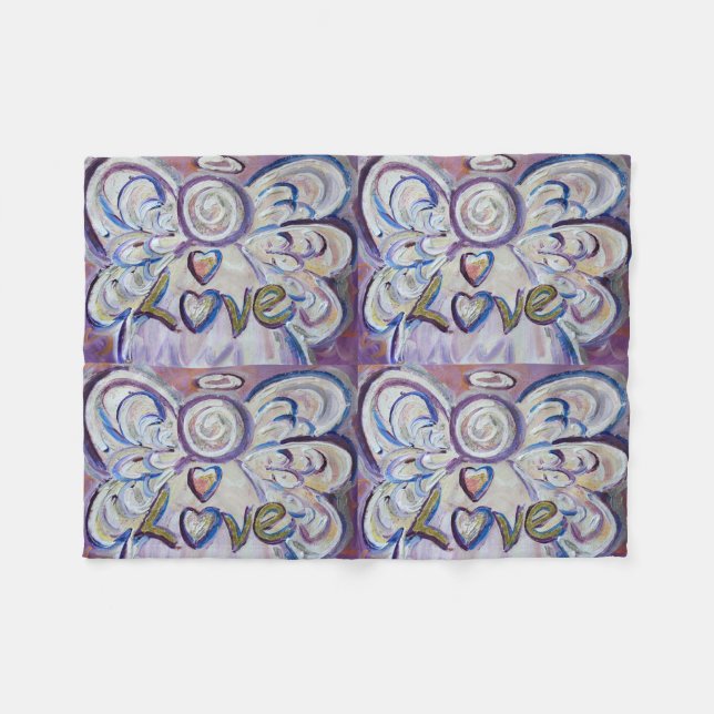 Couverture Polaire Love Guardian Angel Art Custom Fleece Blanket (Devant (Horizontal))