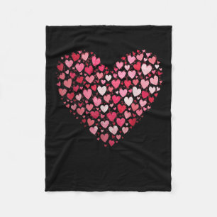 Couverture Polaire Love Heart Graphic Valentines Day Femmes Filles Ga