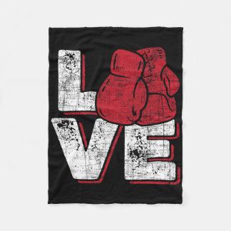 Couverture Polaire Love - Kickboxer Kickboxing Fitness Workout Martia