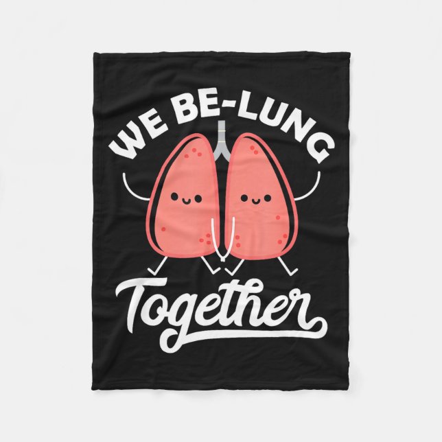 Couverture Polaire Love Pun Resratory Therast We Belung Together Vale (Devant)