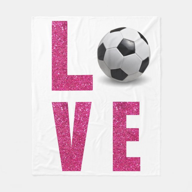 Couverture Polaire Love Soccer (Devant)