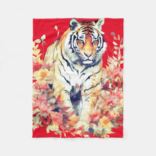 Couverture Polaire Love Tigers Ne regarde pas plus loin