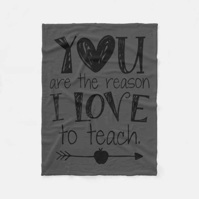 Couverture Polaire Love To Teach Sitive Affirmation Motivational Teac (Devant)