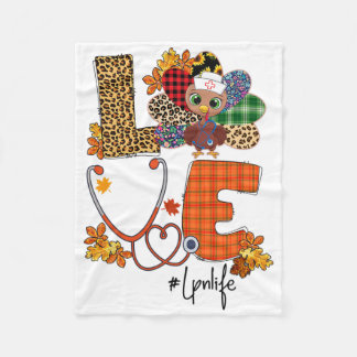 Couverture Polaire Love Turquie Stethoscope Lpn Infirmière Vie Thanks