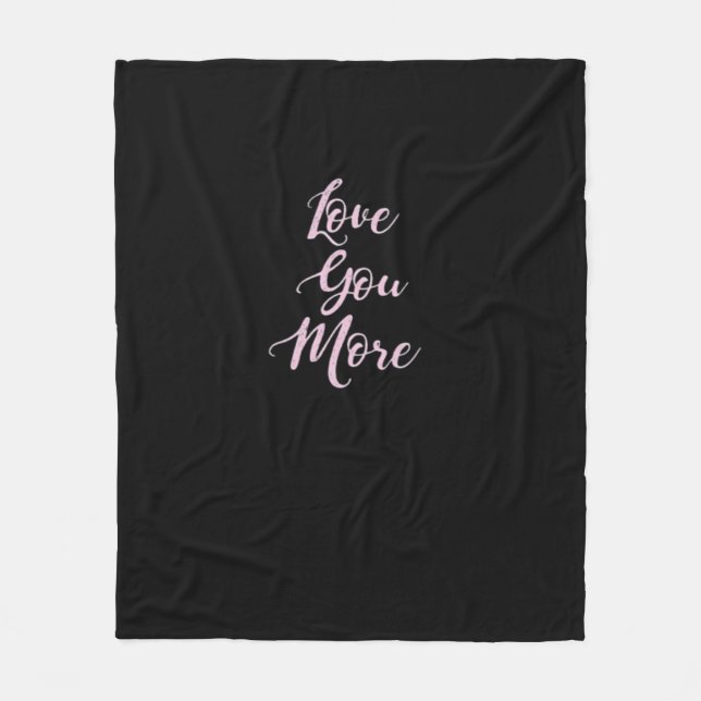 Couverture Polaire Love You More Classic Appeal  (Devant)