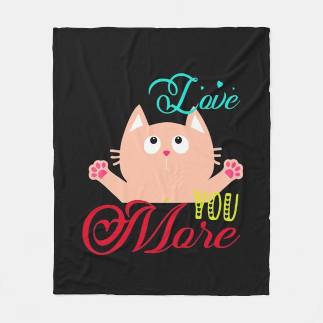 Couverture Polaire Love You More Elegant Style  (Devant)