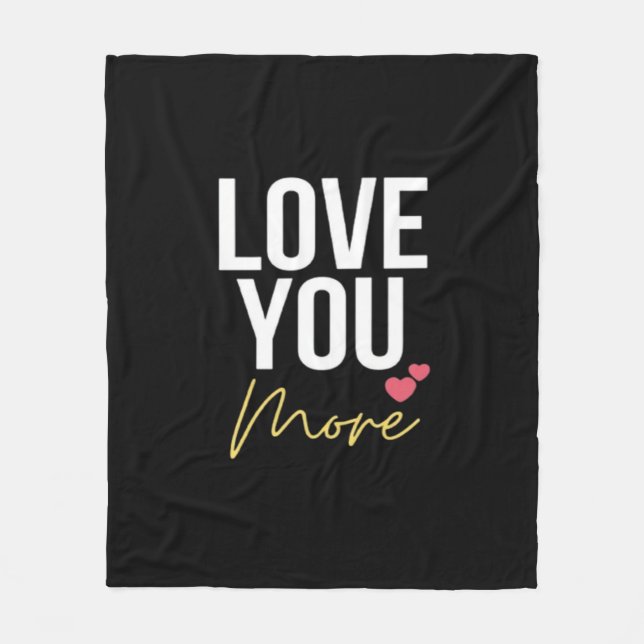 Couverture Polaire Love You More Elegant Style  (Devant)