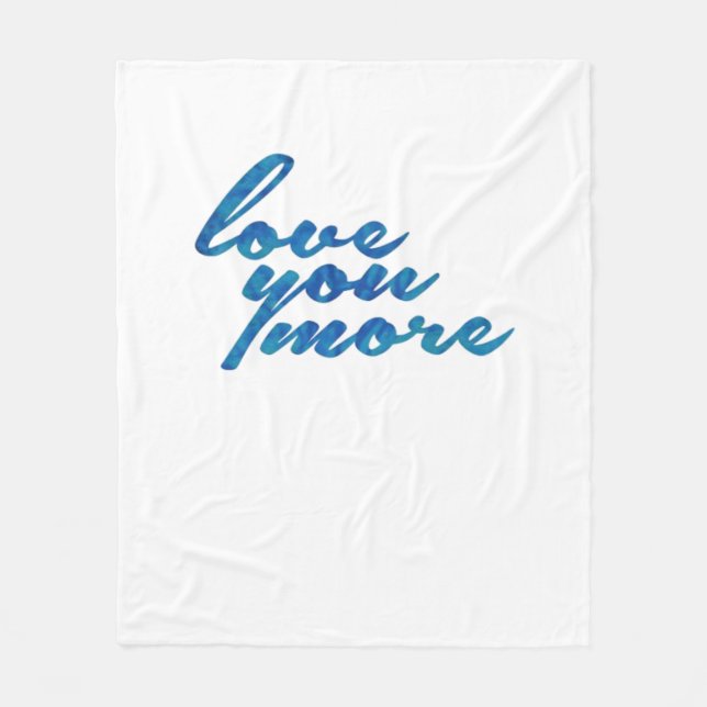 Couverture Polaire Love You More Refined Aesthetic  (Devant)