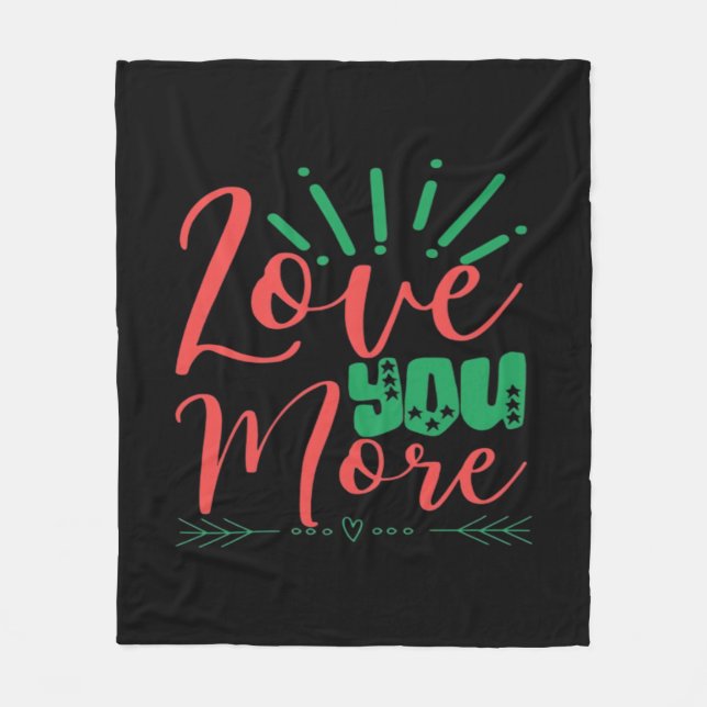 Couverture Polaire Love You More Timeless Classic  (Devant)