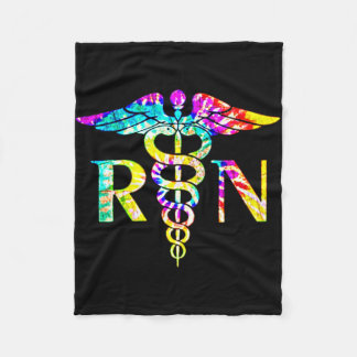 Couverture Polaire Lovely RN Registered Nurse Tie Dye