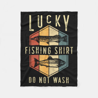 Couverture Polaire Lucky Fishing Shirt Do Not Wash Father's Day Fishe