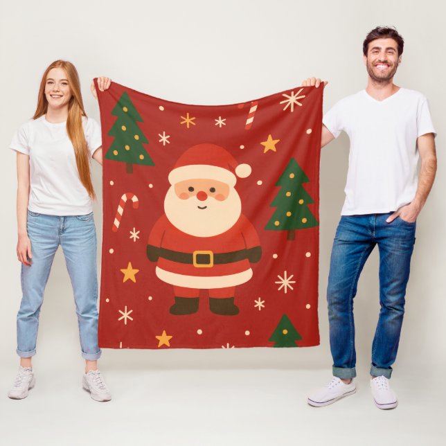 Couverture Polaire Lueur festive des Fêtes (En situation)