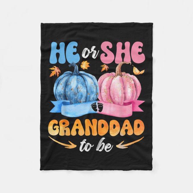 Couverture Polaire Lui Ou Elle Grand-Père À Être Bébé Reveal Party Ha (Devant)