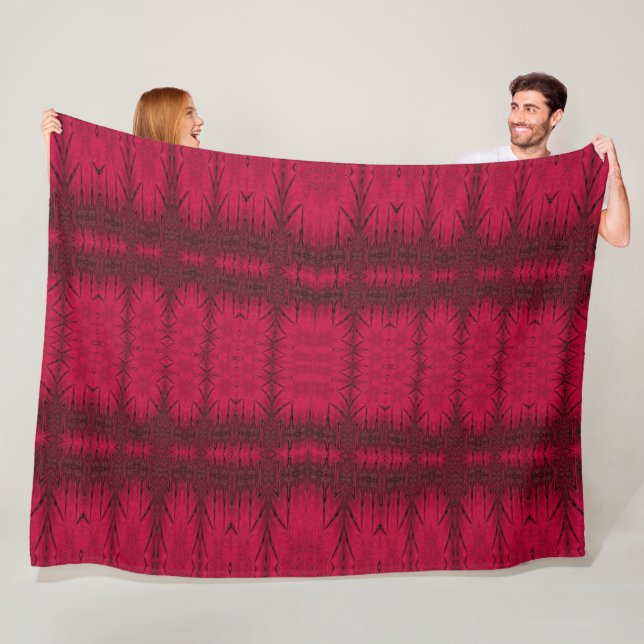 Couverture Polaire Lumière rouge 2 (En situation)