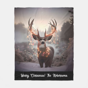 Couverture Polaire Lumières de Noël