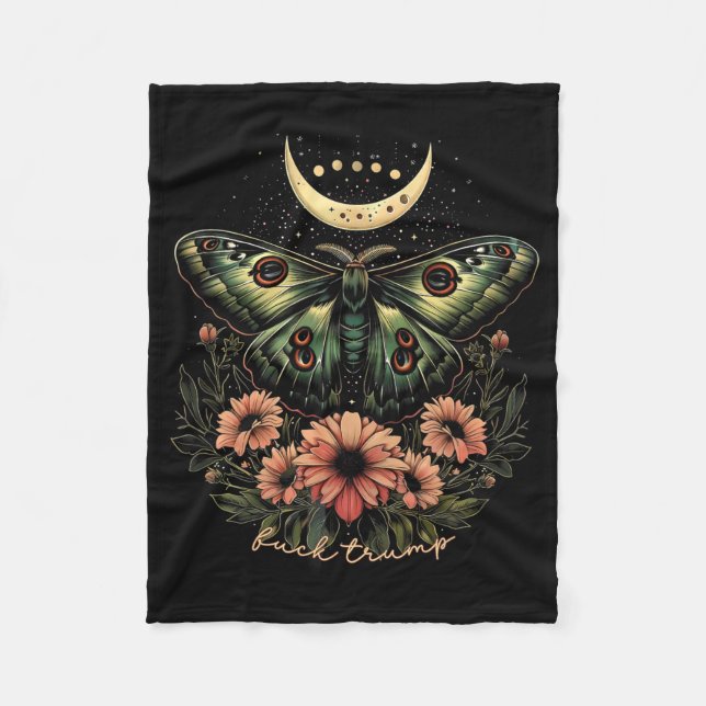 Couverture Polaire Luna céleste Moth Subtil Anti Trump (Devant)