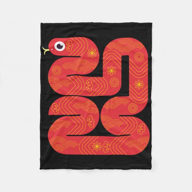 Couverture Polaire Lunar New Year 2025 - Year Of The Snake  (Devant)