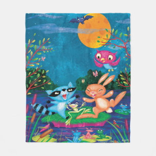 Couverture Polaire Lune d'automne