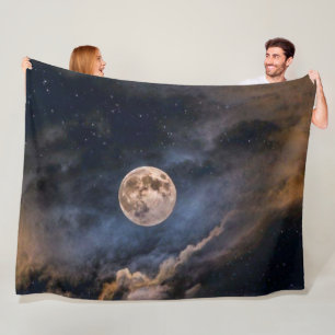 COUVERTURE POLAIRE LUNE LA NUIT
