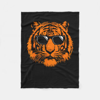 Couverture Polaire Lunettes de soleil Cool Tiger Graphisme d'animal s