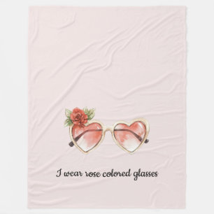Couverture Polaire Lunettes de soleil de couleur rose