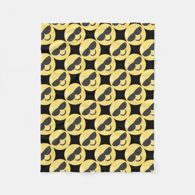 Couverture Polaire Lunettes de soleil Emoji (Devant)