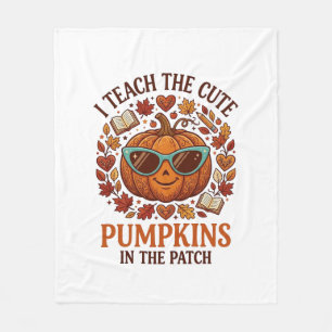 Couverture Polaire Lunettes de soleil Halloween Patch Citrouilles Mig
