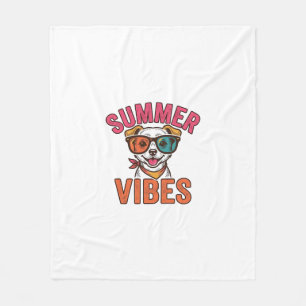 Couverture Polaire Lunettes de soleil pour chien ambiance estivale De