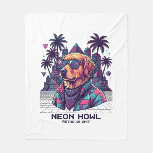 Couverture Polaire Lunettes de soleil pour chien rétro Neon Howl K9 U