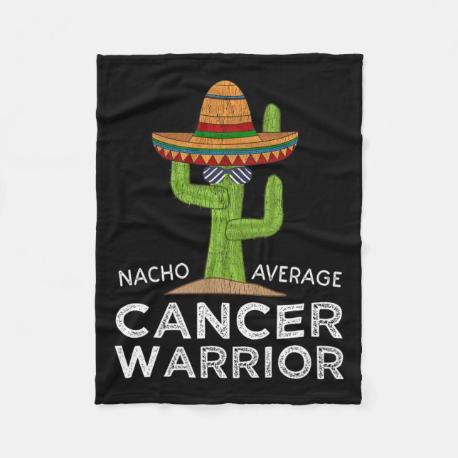 Couverture Polaire Lutte contre le cancer Soutien Funny Cancer Fighte (Devant)