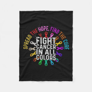 Couverture Polaire Lutter Contre Le Cancer De Toutes Les Couleurs - F