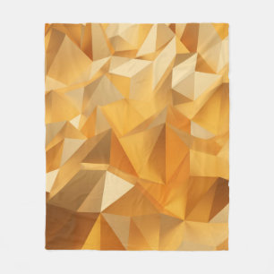 Couverture Polaire Luxe design moderne or polygone arrière - plan 3d