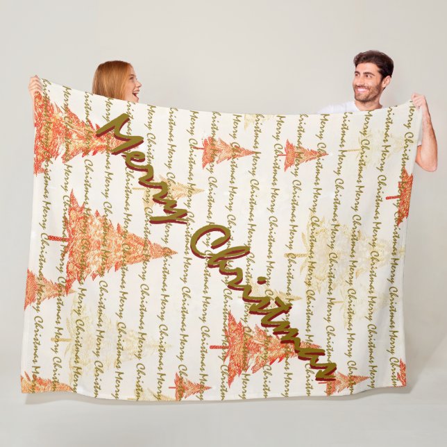 Couverture Polaire Luxury Christmas Christmas Trees Festive (En situation)