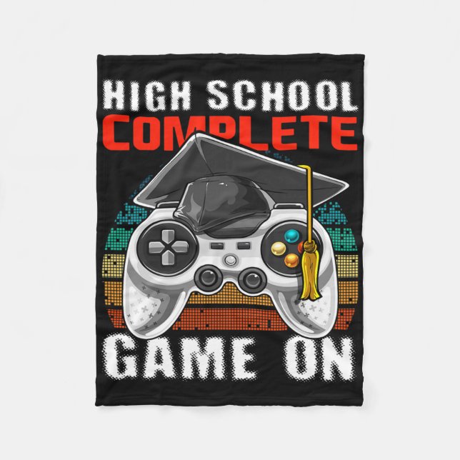 Couverture Polaire Lycée Complet Vidéo Jeu Diplôme Supérieur (Devant)